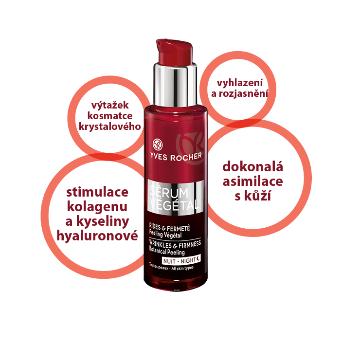 Noční vyhlazující peeling Sérum Végétal